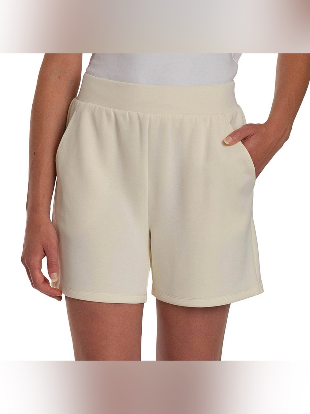 LazyPants Women’s Pull-On Luxe Shorts Yellow Size XXL